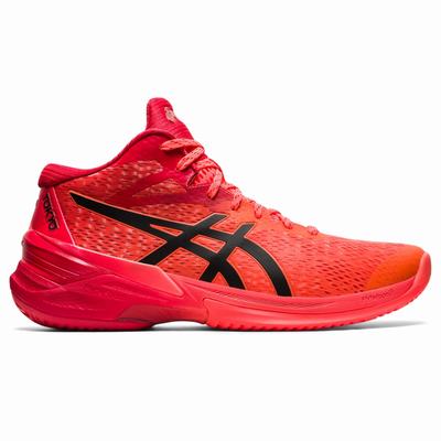 Asics Sky Elite FF Mt Tokyo - Miesten Lentopallokengät - Oranssi Punainen/Mustat